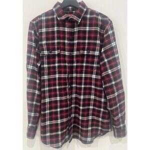Vintage Big Mac Shirt Mens M Red Flannel Plaid JcPenny Work